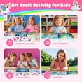 thumbnail image 4 of homicozy Art & Craft Activity for Kids-Foil Fun Unicorn & Princesses,No Mess Art Crafts for Girls,DIY Foil Foam Stickers,Creative Activity Kits,Kids Travel Toys,Gifts for Girls & Boys Ages 4-10, 4 of 8
