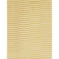 thumbnail image 1 of Unique Loom Williamsburg Alternating Stripes Rug 9' x 12' Rectangle Yellow/Beige, 1 of 1