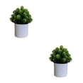 thumbnail image 3 of Bearachild 4 paquetes/lote fácil de limpiar planta falsa solución de bajo mantenimiento para plantas artificiales de interior bonsái de hojas Hierbas de nuez 2piezas, 3 of 6