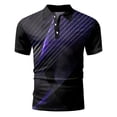 thumbnail image 4 of Sngxgn Mens Polo Shirts Short Sleeve Golf T Shirt Casual Workout(Purple,XXL), 4 of 4