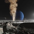 thumbnail image 2 of An astronaut observes the eruption of one of Tritons giant cryogeysers Poster Print, 2 of 2