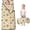 Geometric Diamond Beige Pattern, variant on Geometric Stripe Red Pattern Teens Toddler Nap Mat with Pillow, Sleeping Mat Bag for Preschool Daycare 59"x22"