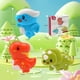 thumbnail image 5 of Juguetes de baño para bebé, 3 piezas de juguetes con ventosa, juguetes sensoriales para niños pequeños, juguetes de aprendizaje para niños, juguetes con sonajero para niños, 5 of 5
