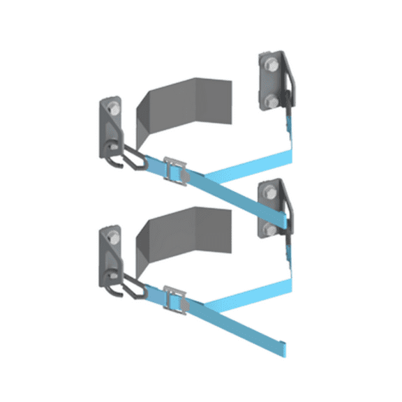 Adrian Steel 1NTR, Nitrogen Tank Holder Kit, Gray