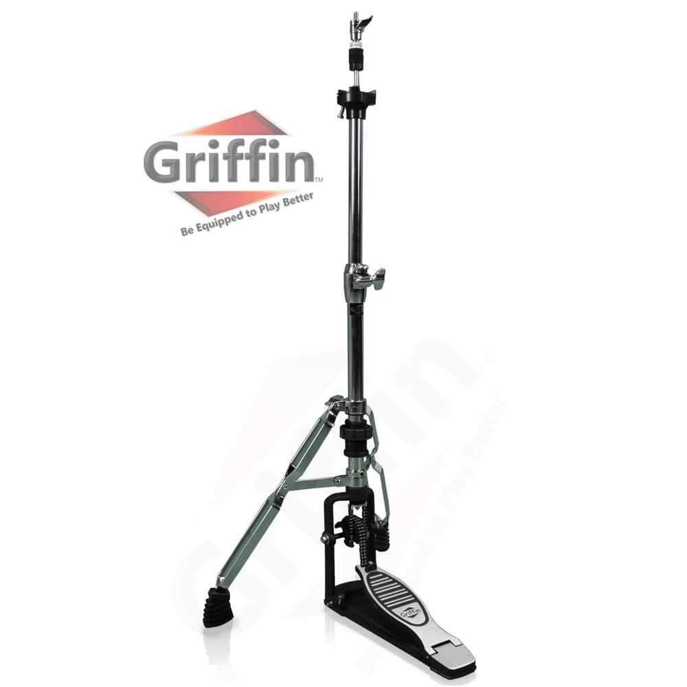 2 Leg HiHat Stand by Griffin Heavy Duty Hihat Cymbal Foot Pedal with
