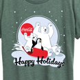 thumbnail image 3 of Coca-Cola - Happy Holiday Sled - Women's Short Sleeve Graphic T-Shirt, 3 of 5