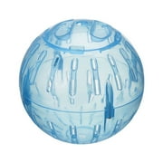 Walbest Hamster Exercise Ball, 3.9inch Transparent Hamster Running Wheel Mini Running Activity Exercise Ball for Dwarf Hamster, Small Animals Cage Accessories for Small Animal Pet Rat Mice (Blue)