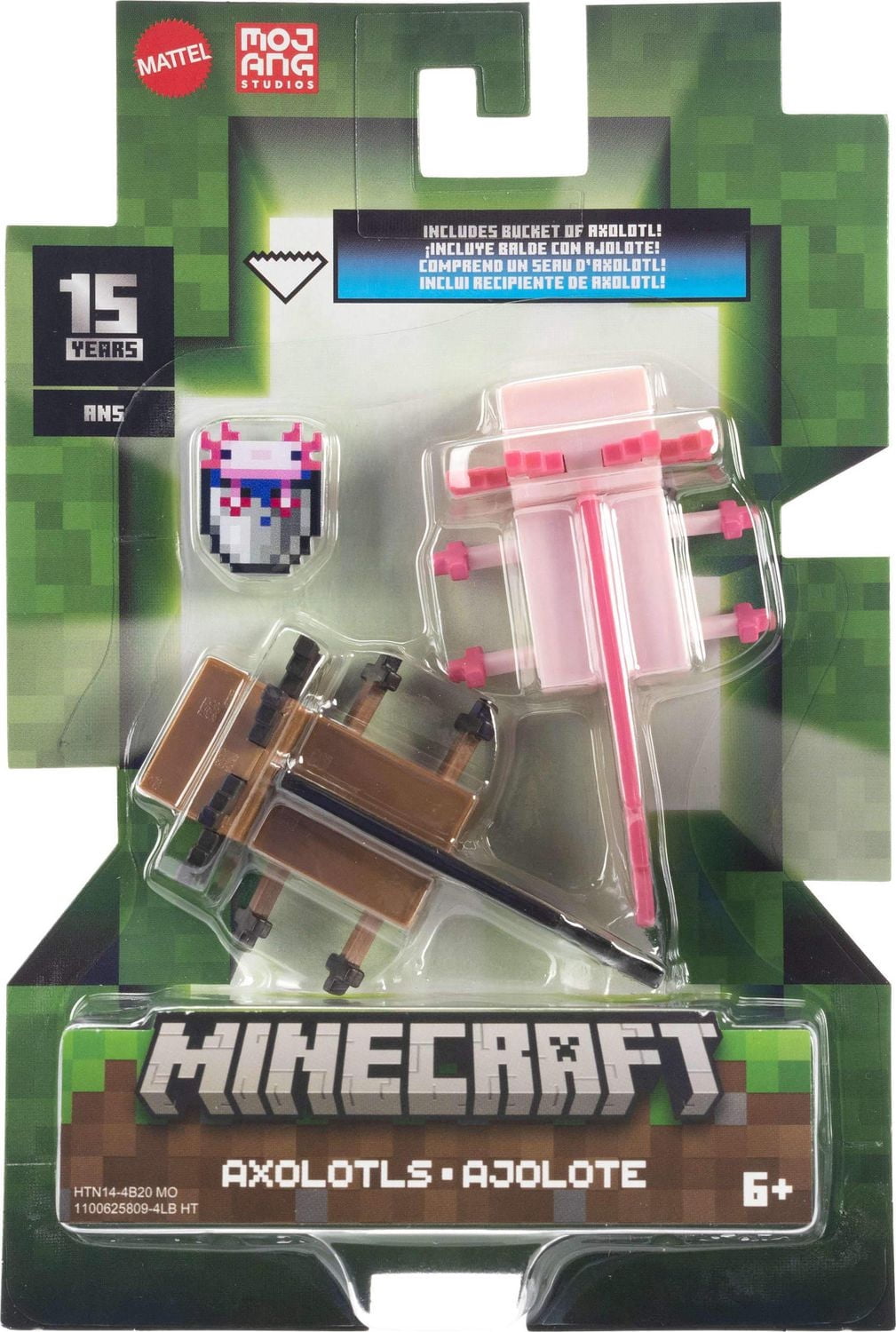 Minecraft Figurines articulées et acc. Échelle 8,26 cm Collection Axolotls