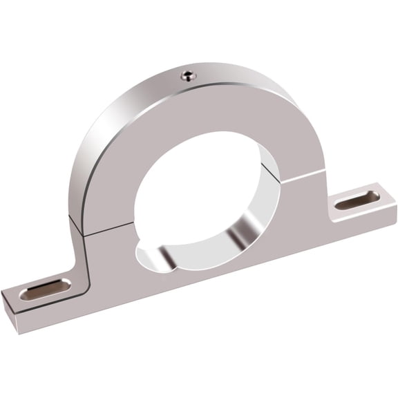 Aluminum Universal Steering Column Keyed No Drop Mount,2" Column Polished Aluminum keyed Column Mount,2310000030 FR20114 2" Hole Brushed Underdash Mount River Clamp(Silver)