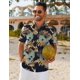 thumbnail image 2 of Camisa COOFANDY Hawaiian para hombre de manga corta para verano y playa, 2 of 6