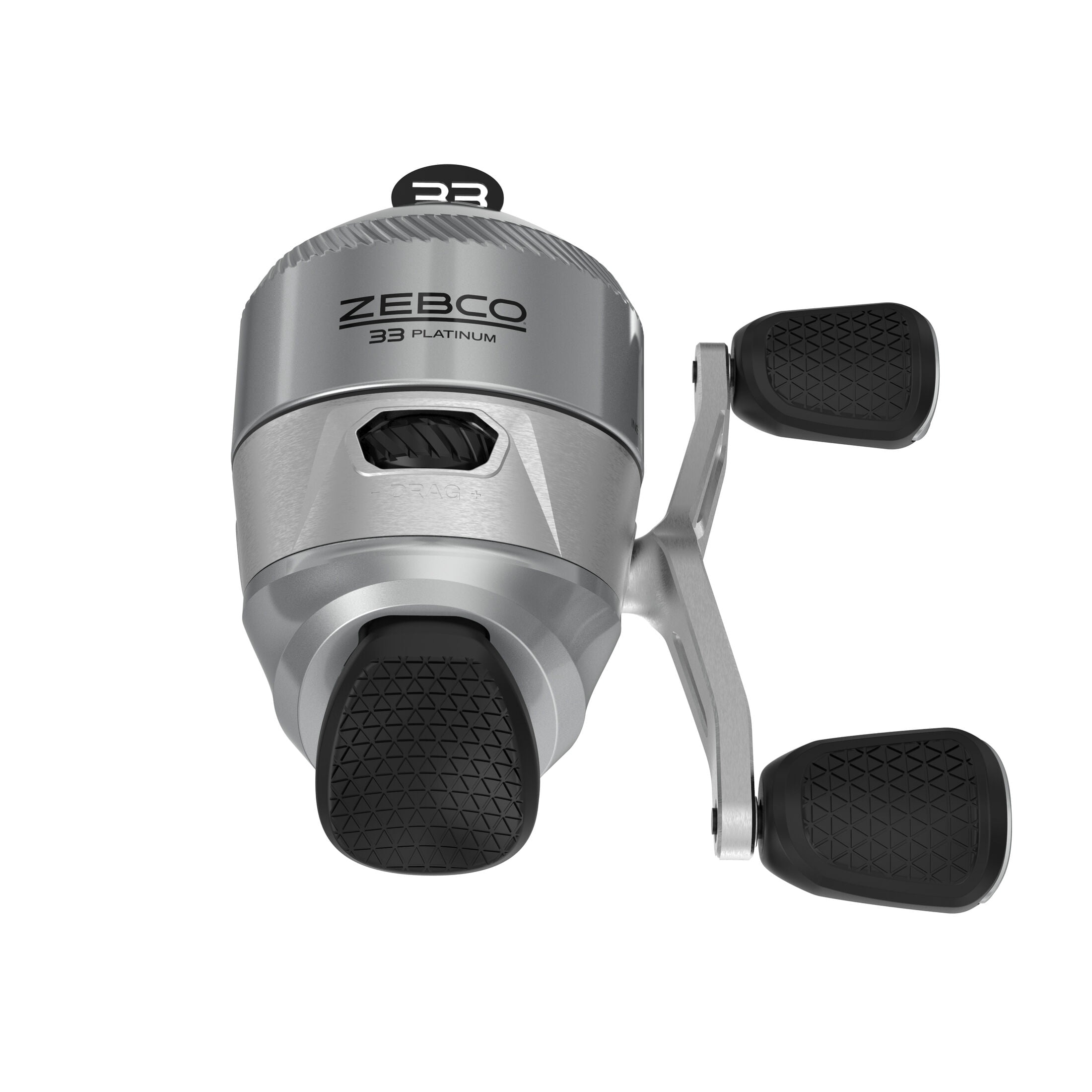 Zebco 33 Platinum Spincast Fishing Reel, Size 30 Reel, Silver
