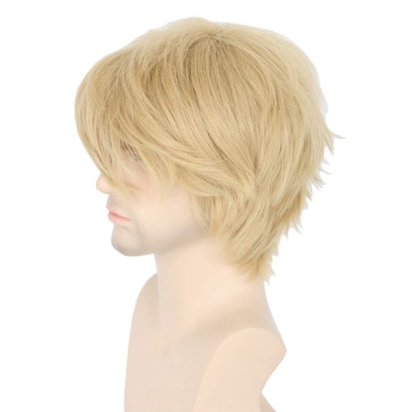 Peluca Topcosplay Dirty Blonde, Cosplay de capas cortas y esponjosas