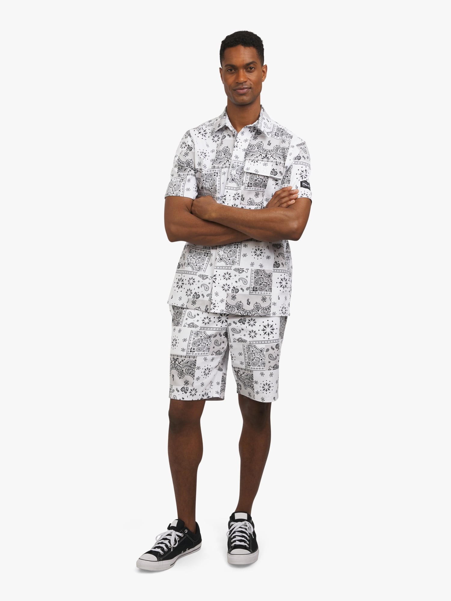 Dogg Supply by Snoop Dogg Paisley Print Shorts, Men's Sizes XS - 3XL