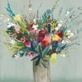 thumbnail image 2 of Jensen, Asia 20x20 White Modern Wood Framed Museum Art Print Titled - Wild Flowers II, 2 of 4