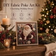 thumbnail image 4 of 3D Christmas Fabric Poke Art Kit | Handmade Fabric Poke Art Kit with Pre-Cut Squares, Vintage Holiday Decor, DIY Christmas Craft Kit for Adults and Beginner(C), 4 of 7