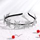 thumbnail image 3 of Diadema de copo de nieve Diadema navideña con purpurina Accesorios navideños para el cabello Plata 13 cm, 3 of 5
