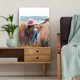 thumbnail image 5 of Qisvanset Framed Canvas Wall Art 12x16 Inch Pink Preppy Coastal Psalm Dorm Room Poster Art, 5 of 5