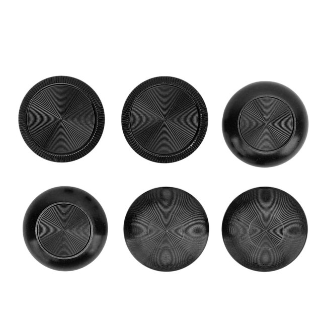 6 Pcs Aluminum Alloy Metal Analog Grips Stick Thumbsticks for Edge Controller Aluminum Alloy Metallic Joystick with 2 Standard Caps, 2 Low Dome Caps and 2 High Dome Caps