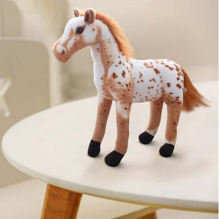Luoshdecor Plush Horse Stuffed Animal,Stuffed Horses Plush Toys Doll Gift for Animal Lovers