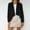 Black, variant on Women's Tops, Jackets& Coat Fashion Woman's Lapel Solid Color Faux Deerskin Velvet Short Cardigan Jacket Top
