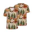 thumbnail image 3 of Daiia Holiday Christmas Stars Mens Baseball Jersey Button Down Shirts Short Sleeve Sports Uniforms-3X-Large, 3 of 9