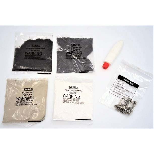 Rock Tumbler Polishing Grit Refill Basic Kit