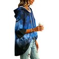 thumbnail image 2 of FGVCTG Halloween Sweatshirts for Women Drawstring 3/4 Sleeve Halloween Hoodie Ghost Graphic Spooky Oversized Pullover Hoodies Blue XL, 2 of 5