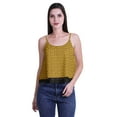 thumbnail image 4 of Moomaya Camisole Courte à Bretelles Spaghetti Imprimée pour Femmes, Hauts d'Été, 4 of 5
