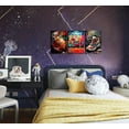 thumbnail image 3 of 3pcs Basketball Graffiti Canvas Wall Art Retro Abstract Graffiti Teen Wall Decor Pictures Basketball Court Sneakers Posters Prints Paintings for Teen Boys Living Room Bedroom（Only canvas）, 3 of 6