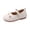 Beige, variant on Willtoo Toddler Little Girls Dress Shoes Mary Jane Flats Wedding School Shoes with Bowknot Comfy Faux Leather Princess Shoes