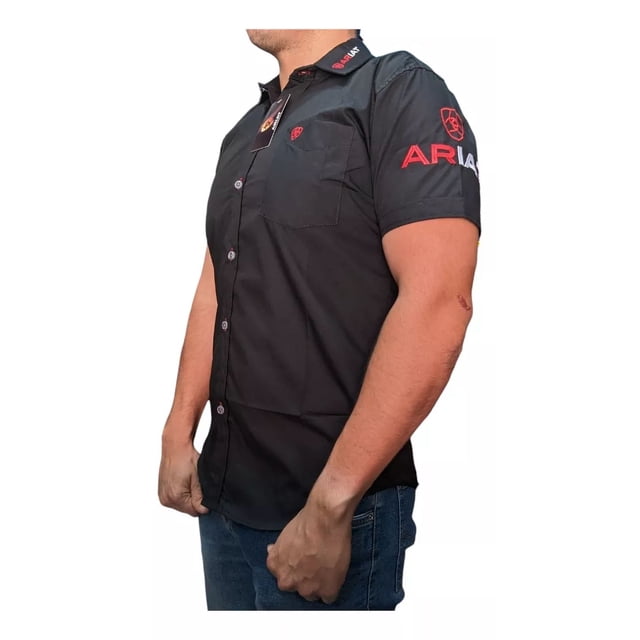 Camisa Manga Corta Ariat Corte Clásico Para Hombre