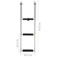 thumbnail image 4 of vidaXL Folding Boarding Ladder 3-step Stainless Steel, 4 of 4