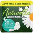 thumbnail image 1 of Toallas Femeninas Naturella Invisible Nocturna 20 pzas, 1 of 5