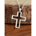 thumbnail image 2 of ELYA Women's Polished Open Cross Necklace, 2 of 4