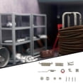 thumbnail image 1 of Xingzhi 1/64 Scale Car Repair Shop Layout Diorama Model Toy Red Accessory, 1 of 8