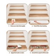 thumbnail image 6 of Merry Christmas Stair Treads for Wooden Steps Indoor Runner Rug Carpet, Winter Trees Xmas Snowflake Gingerbread 4 Pieces Peel and Stick Staircase Step Treads Covers Washable Throw Door Mats, 30"x8", 6 of 7