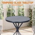thumbnail image 6 of JMYMRY 3-Piece Folding Patio Bistro Set, All Weather Waterproof Rustproof Outdoor Table and Chairs, Space Saving Foldable Patio Furniture for Balcony Deck Yard Garden, Classic Grey, 6 of 8