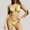 a_Yellow, variant on LVHAOGJOB Swimsuits for Women Two Piece Bikini Pool Party Triangle Top Summer Halter Teens Bathing Suits
