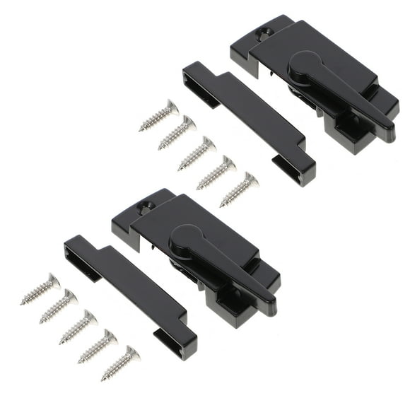 MasteelfCA 2 Sets Sliding Window Sash Locks Zinc Alloy Cam Sash Locks Hung Window Latch Locks