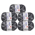 thumbnail image 1 of Uxcell paquete de 5 ovillos de 50g de hilo de mezcla de algodón para ganchillo y tejido en gris y blanco, 1 of 7