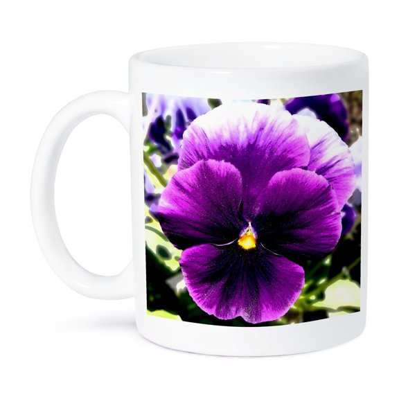 3dRose, Giant Purple Pansy, 11oz Mug