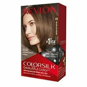 2 Pack - Revlon ColorSilk Hair Color, [40] Medium Ash Brown 1 ea
