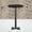 Black, variant on Emma + Oliver 24"RD Walnut Laminate Bar Table Top-22"x22" Base