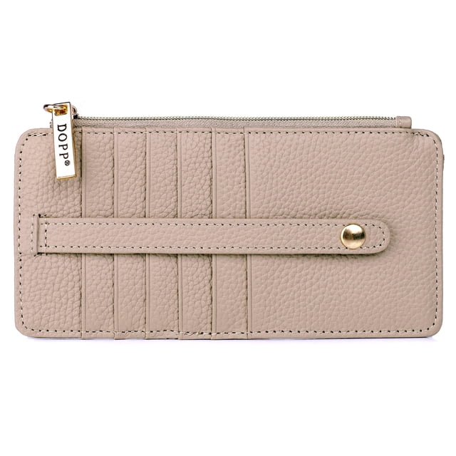 Tarjetero fino Wallet Dopp Pik-Me-Up de piel coloreada