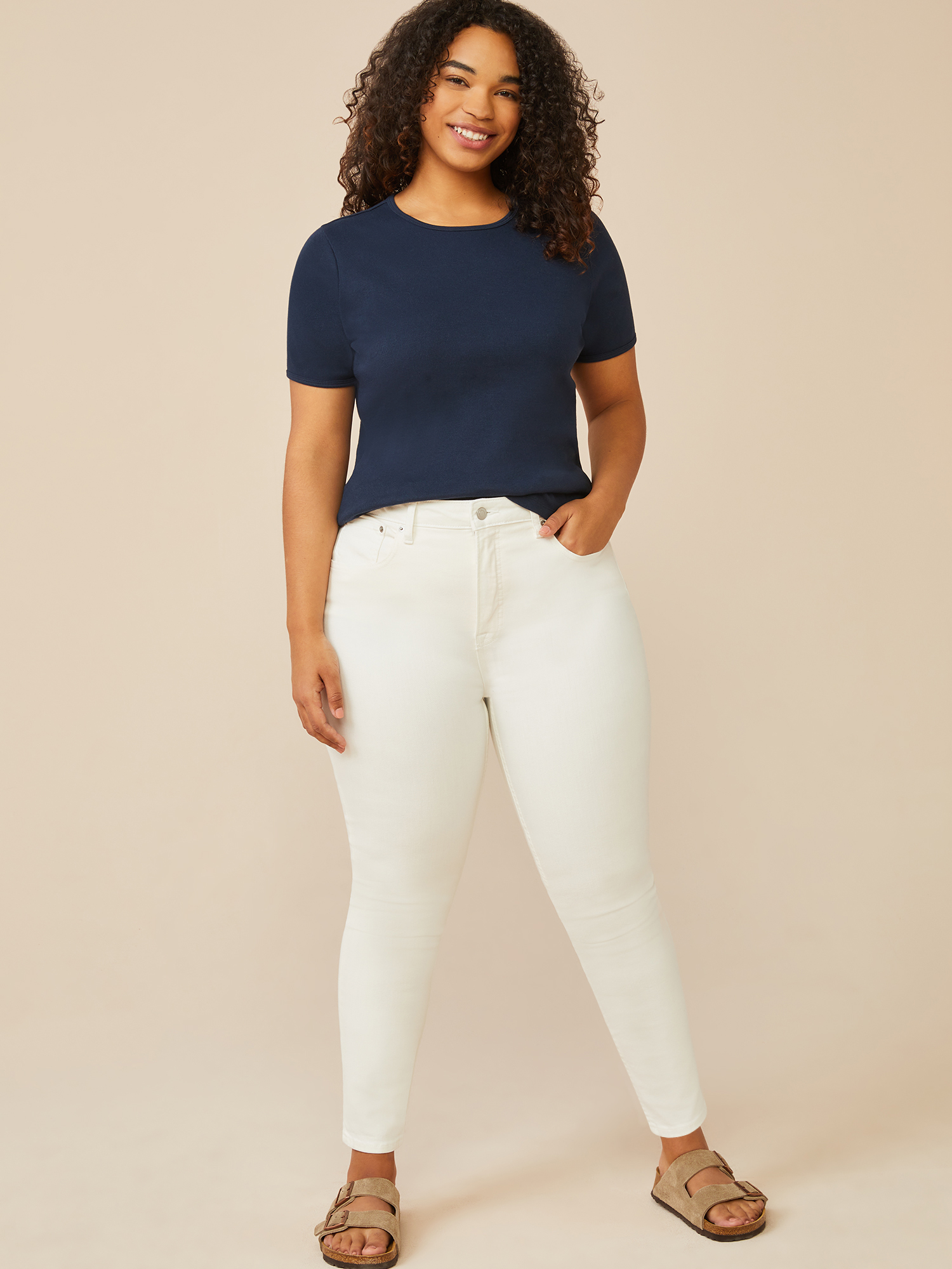 Free Assembly Women's High Rise Skinny Jeans - image 2 of 5
