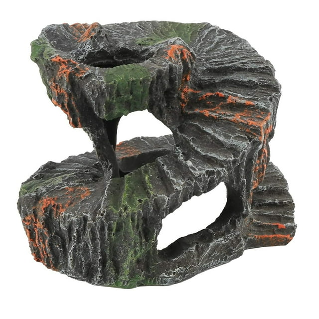 CIMAXIC 1 Pce Toit de Reptile Terrasse Décorative Plateforme d'Escalade pour Tortue, 5.71"X4.53"X4.33 Pouces
