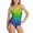 Colorful Heart, variant on Uorisanigo Blue Mermaid Scale Girls Swimsuit Size 5-6 One Piece Quick Dry Summer Beach Swimwear with Crossback Straps Beach Sport Swimming Suits