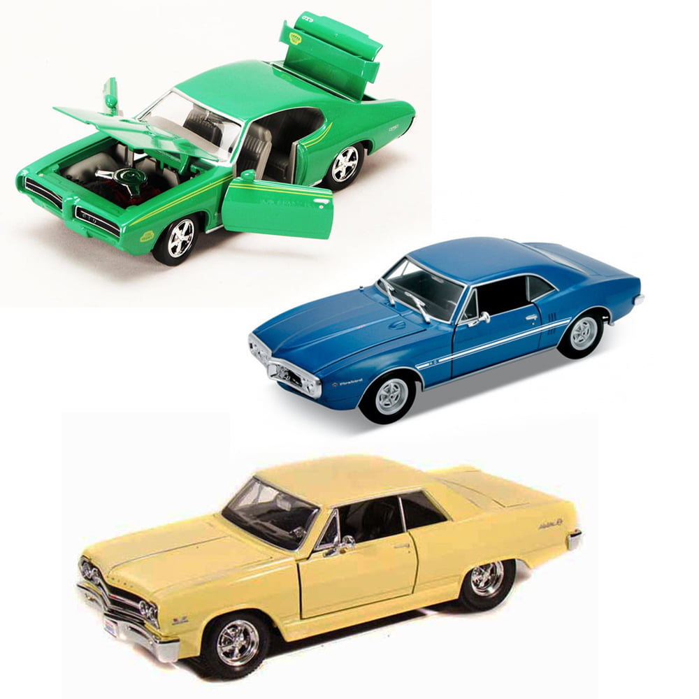 Best of 1960s Muscle Cars Diecast - Set 93 - Set of Three 1/24 Scale
