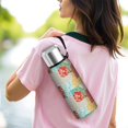 thumbnail image 6 of 20 Oz Pioneer Flower Coffee Tumbler Double Wall Insulated Stainless Steel Water Bottle | Metal Reusable Thermoses Flask with Cup Cap | Leak & Sweat Proof with Anti-Dust Lid, 6 of 7