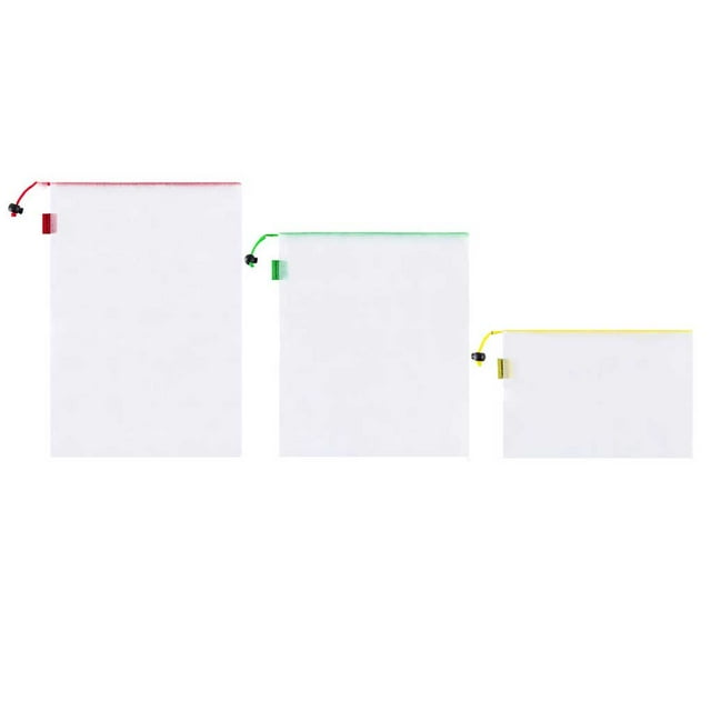Advancent 10 Uds. Bolsa de malla con cordón para frutas y verduras, bolsas de productos reutilizables para el hogar, cocina, contenedor de almacenamiento Almacenamiento y organización del hogar Advancent HA071861-00